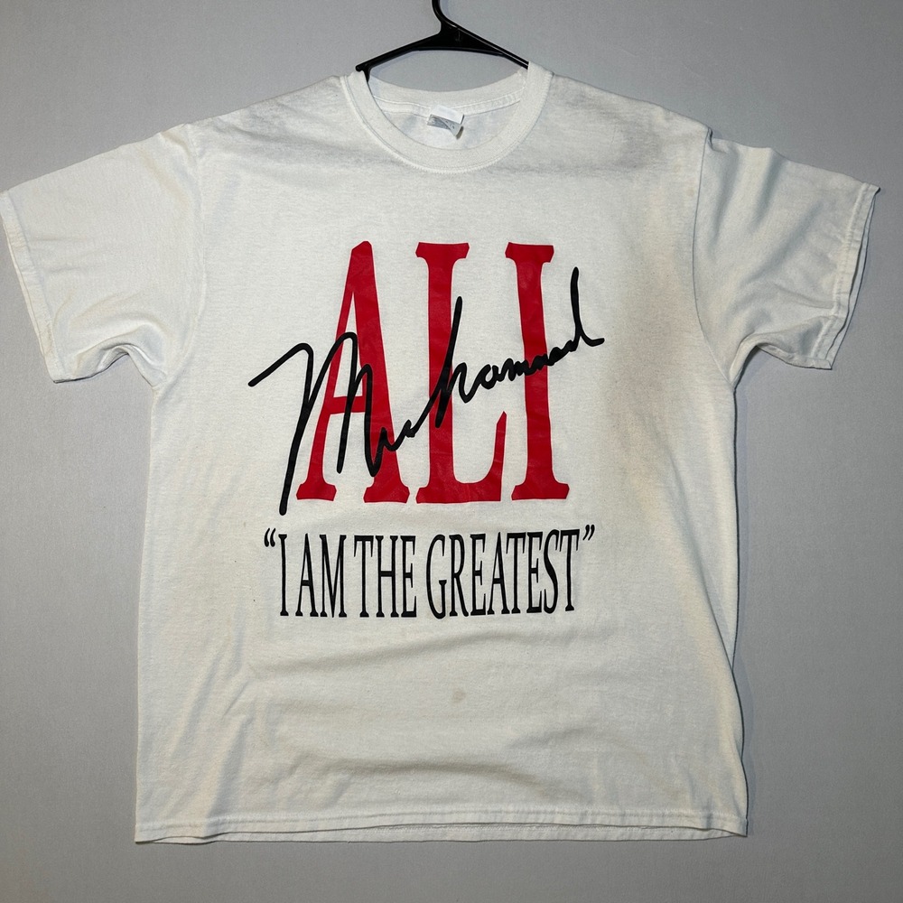 Vintage Muhammad Ali T Shirt I Am The Greatest Graphic Tee Mens‎ Large L Boxing